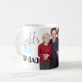 Meilleure    PhotoCoffee Mug Step-papa-Custom au m (Devant gauche)