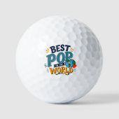 Meilleure Pop dans le Monde Balle de Golf (Recto)