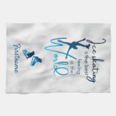 Meilleure sensation - Serviette de patinage bleu s (Horizontal)