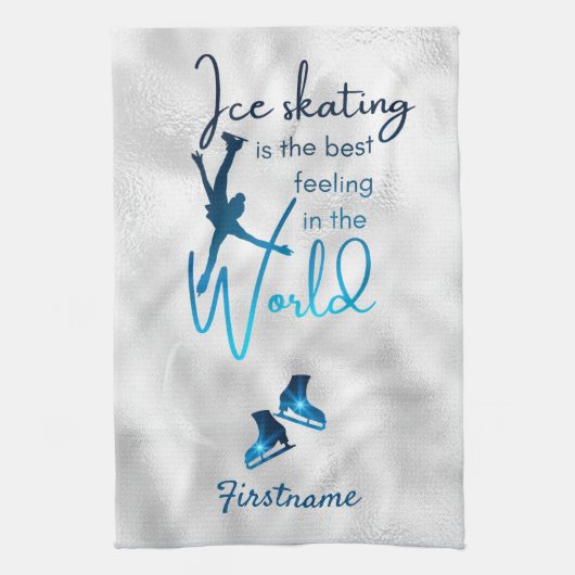 Meilleure sensation - Serviette de patinage bleu s (Vertical)