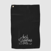 Meilleure serviette de golf noire pour grand-mère (Devant)