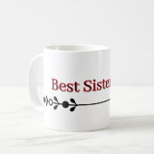 Meilleure Sœur de Tous les Temps – Mug Cadeau (Devant gauche)