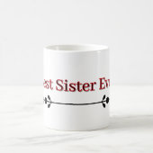 Meilleure Sœur de Tous les Temps – Mug Cadeau (Centre)