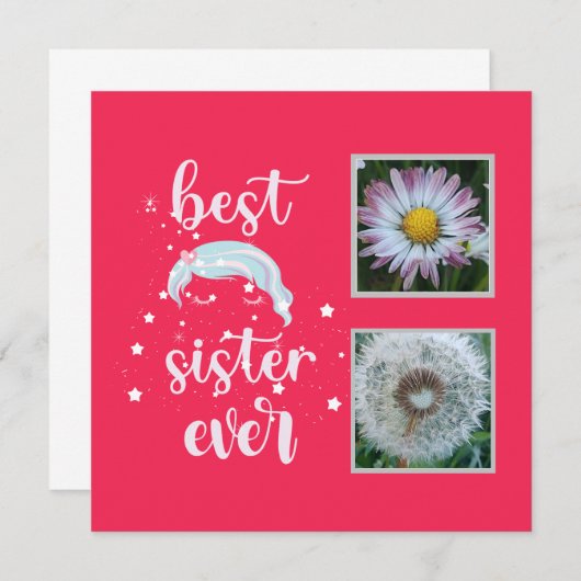 Meilleure soeur Modèle photo (Devant / Derrière)