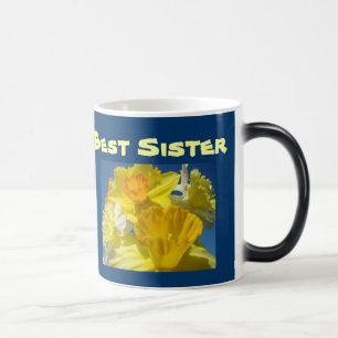 Meilleure Sœur Mugs Café Fleurs de Jonquilles Sœur