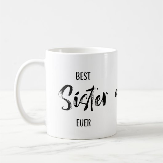 Meilleure Sœur Simple Mug Blanc (Gauche)