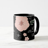 Meilleure Tante Jamais Mug Florale (Devant droit)