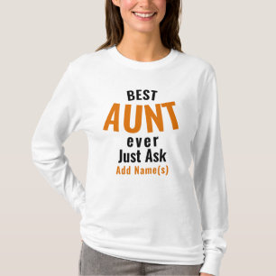 Meilleure Tante Jamais. Personnaliser T-Shirt