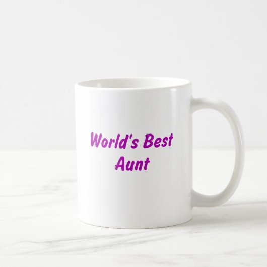 Meilleure tante Mug du monde (Droite)