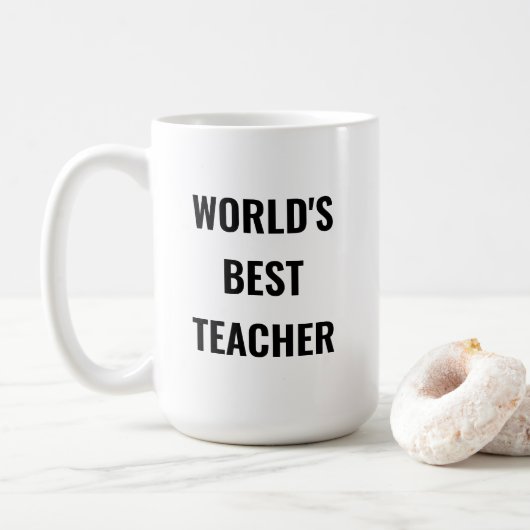 Meilleure tasse à café pour les enseignants du mon (Avec donut)