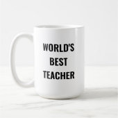 Meilleure tasse à café pour les enseignants du mon (Gauche)