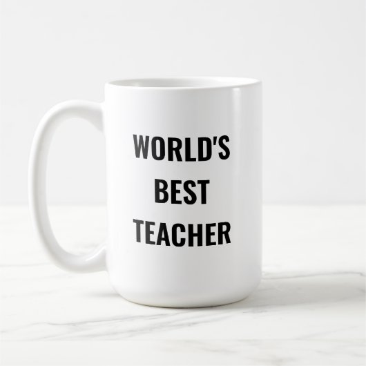 Meilleure tasse à café pour les enseignants du mon (Gauche)