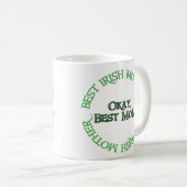 Meilleure tasse de café mère irlandaise 2 côtés (Devant droit)