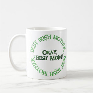 Meilleure tasse de café mère irlandaise 2 côtés
