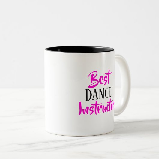 Meilleure tasse d'instructeur de danse (Devant droit)