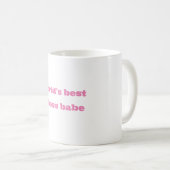 Meilleure tasse en céramique Boss Babe du monde (Devant droit)