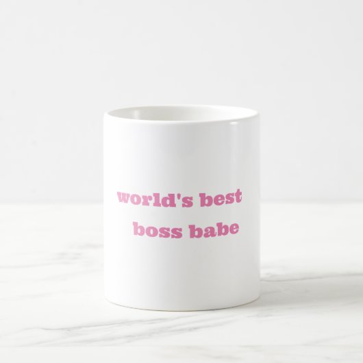 Meilleure tasse en céramique Boss Babe du monde (Centre)
