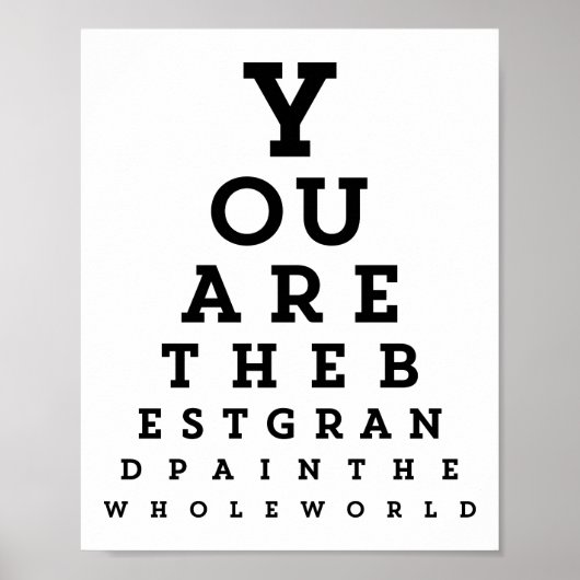 Meilleure typographie de grand-père | Poster du gr (Devant)