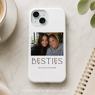 Meilleures Amies Meilleure Copine Cœur Typographie
