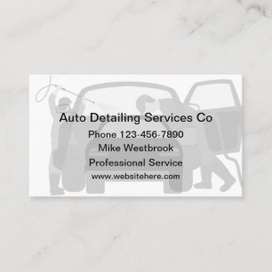 Meilleures cartes de visite de detailing automobil