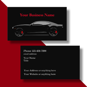 Meilleures Cartes de Visite pour l'Automobile