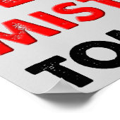 Meilleures erreurs Demain Drôle Poster Signe (Coin)