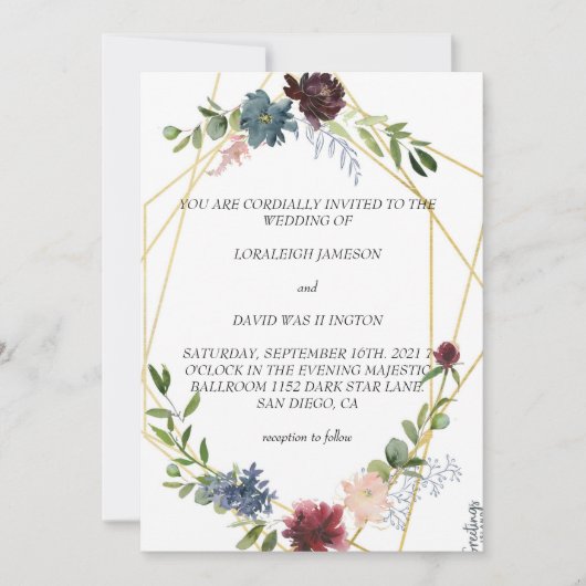 Meilleures faire-part de mariage (Devant)