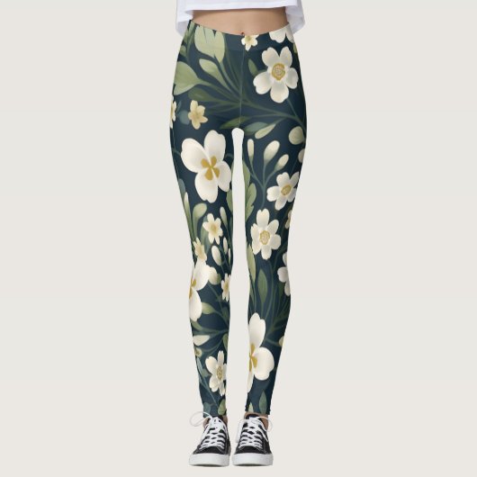 Meilleures Leggings d'entraînement floral pour lev (Devant)