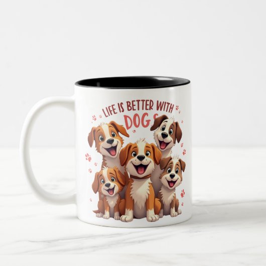 Meilleures Mugs de chien Amateurs de café de migno (Gauche)