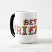 Meilleurs Amis Arts et Artisanat tasse de café (Devant gauche)