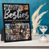Meilleurs amis | Besties Photo Collage Plaque (Côté)