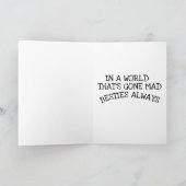 MEILLEURS AMIS DANS UN MONDE QUI EST PARTI CARTE M (Intérieur)