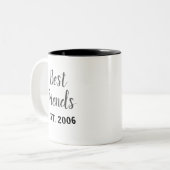 Meilleurs amis établis Mug (Devant gauche)