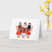 Meilleurs amis "Joyeux Noël" à la carte filles (Fleur jaune)