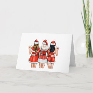 Meilleurs amis "Joyeux Noël" à la carte filles