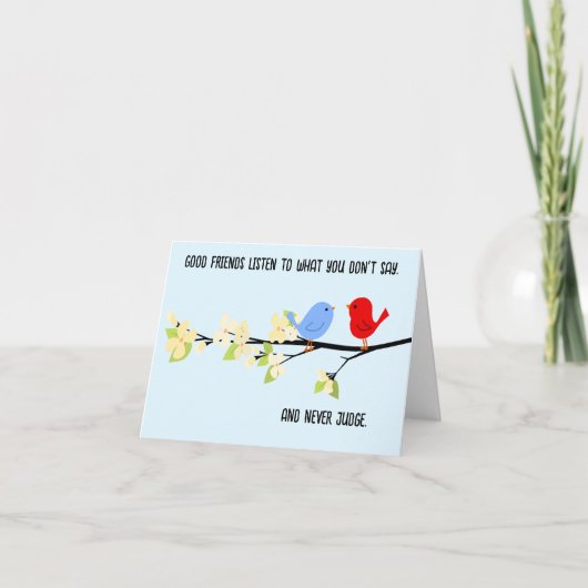 Meilleurs amis pliés Carte de remerciements (Devant)