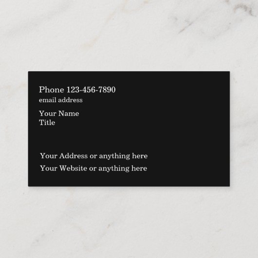 Meilleurs Cartes de visite automobiles (Dos)