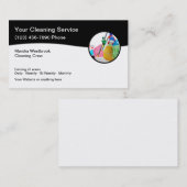 Meilleurs Cartes de visite de services de nettoyag (Devant / Derrière)