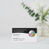 Meilleurs Cartes de visite de services de nettoyag (Debout devant)