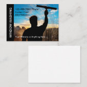 Meilleurs Cartes de visite de thème de lave-fenêtr (Devant / Derrière)