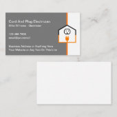 Meilleurs Cartes de visite Électriciens Pour Les N (Devant / Derrière)