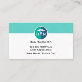 Meilleurs Cartes de visite pour une infirmière aut (Devant)