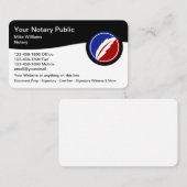 Meilleurs Cartes de visite publics de notaires mod (Devant / Derrière)