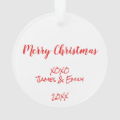 Meilleurs grands-parents Jamais Arbre de Noël Phot (dos)