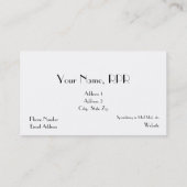 Meilleurs mémoires Reporter de cour Cartes de visi (Dos)