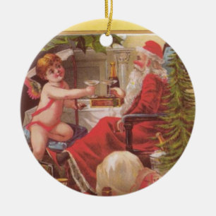 Meilleurs ornements de Noël - 2 Santas Vintages