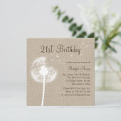 Meilleurs voeux 21e anniversaire Invitation à Burl (Debout devant)
