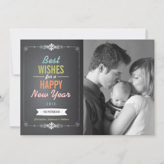 Meilleurs voeux Bonne année Carte photo