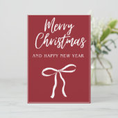 Meilleurs voeux Carte de Noël (Debout devant)