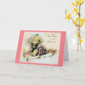 Meilleurs voeux Carte de voeux pliée pour les dipl (Fleur jaune)